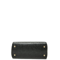 フェンディ プチ トゥージュール ハンドバッグ ショルダーバッグ 2WAY ブラック レザー レディース FENDI 【中古】
