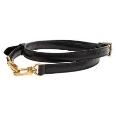 ルイ ヴィトン ショルダーストラップ ブラック レザー レディース LOUIS VUITTON 【中古】