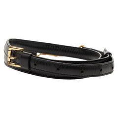 ルイ ヴィトン ショルダーストラップ ブラック レザー レディース LOUIS VUITTON 【中古】