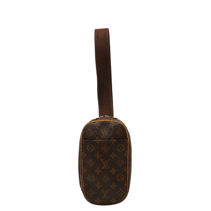 ルイ ヴィトン モノグラム ポシェットガンジュ ボディバッグ ウエストバッグ M51870 ブラウン PVC レザー メンズ LOUIS VUITTON 【中古】