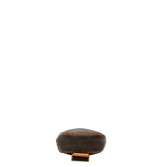 ルイ ヴィトン モノグラム ポシェットガンジュ ボディバッグ ウエストバッグ M51870 ブラウン PVC レザー メンズ LOUIS VUITTON 【中古】