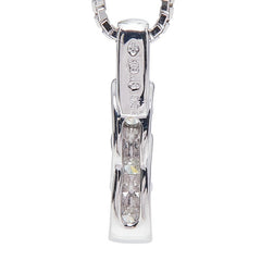 K18WG ホワイトゴールド ダイヤ0.32ct ペンダント ネックレス レディース 【中古】