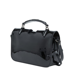 サンローラン シャーロットトイ ロゴ ショルダーバッグ 470387 ブラック パテントレザー レディース SAINT LAURENT 【中古】