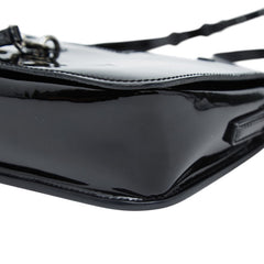 サンローラン シャーロットトイ ロゴ ショルダーバッグ 470387 ブラック パテントレザー レディース SAINT LAURENT 【中古】