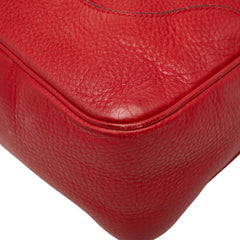 グッチ バンブー ハンドバッグ ショルダーバッグ 2WAY 282315 レッド レザー レディース GUCCI 【中古】