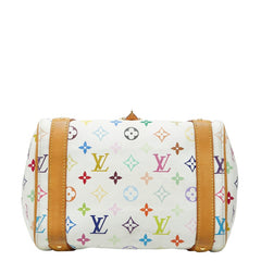 ルイ ヴィトン モノグラム マルチカラー プリシラ ハンドバッグ M40096 ブロン ホワイト PVC レザー レディース LOUIS VUITTON 【中古】