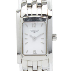 ロンジン ドルチェヴィータ 腕時計 L5.158.4 クオーツ ホワイト文字盤 ステンレススチール レディース LONGINES 【中古】