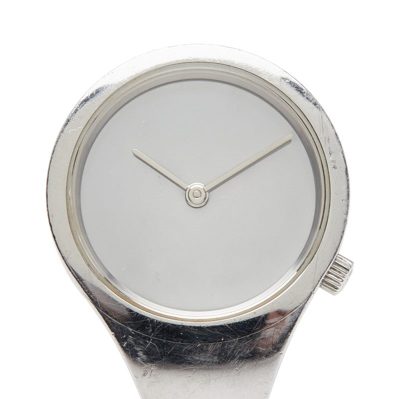 ジョージジェンセン 腕時計 クオーツ シルバー文字盤 ステンレススチール レディース Georg Jensen 【中古】