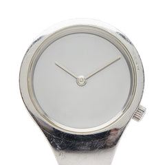 ジョージジェンセン 腕時計 クオーツ シルバー文字盤 ステンレススチール レディース Georg Jensen 【中古】