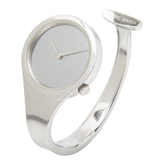 ジョージジェンセン 腕時計 クオーツ シルバー文字盤 ステンレススチール レディース Georg Jensen 【中古】