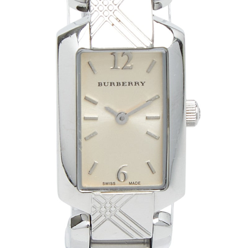 バーバリー 腕時計 BU4212 クオーツ ベージュ文字盤 ステンレススチール レディース BURBERRY 【中古】