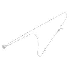 Pt900 プラチナ Pt850 プラチナ ダイヤ0.170ct ペンダント ネックレス レディース 【中古】