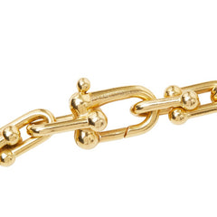 ティファニー ハードウェア スモールリンク ネックレス K18YG イエローゴールド Au750刻印 レディース TIFFANY&Co. 【中古】