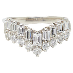 Pt900 プラチナ ダイヤ1.00ct リング 指輪 レディース 12.5号 【中古】
