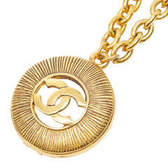 シャネル ココマーク チェーン ペンダントネックレス ゴールド メッキ レディース CHANEL 【中古】