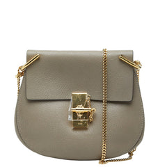 クロエ ドリュー チェーンショルダーバッグ グレージュ レザー レディース Chloe 【中古】