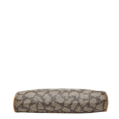 サンローラン ジラフ クラッチバッグ セカンドバッグ ベージュ ブラウン PVC レザー レディース SAINT LAURENT 中古