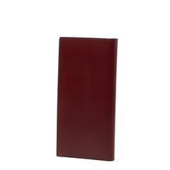 サルヴァトーレフェラガモ 2003 二つ折り 長財布 札入れ パスポートケース ボルドー ワインレッド レザー レディース Salvatore Ferragamo 【中古】