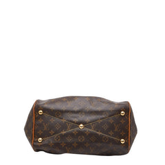 ルイ ヴィトン モノグラム ティヴォリGM ハンドバッグ ショルダーバッグ M40144 ブラウン PVC レザー レディース LOUIS VUITTON 【中古】