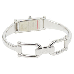 グッチ 腕時計 バングルウォッチ 1500L クオーツ シルバー文字盤 ステンレススチール レディース GUCCI 【中古】