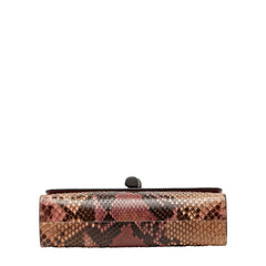 グッチ バンブー タッセル チェーン ショルダーバッグ 387611 ベージュ ブラウン ピンク パイソン レディース GUCCI 【中古】