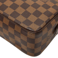 ルイ ヴィトン ダミエ ラヴェッロGM ショルダーバッグ N60006 ブラウン PVC レザー レディース LOUIS VUITTON 【中古】