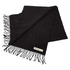 バーバリー マフラー ブラック カシミヤ レディース BURBERRY 【中古】