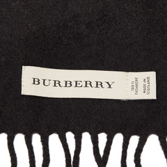 バーバリー マフラー ブラック カシミヤ レディース BURBERRY 【中古】