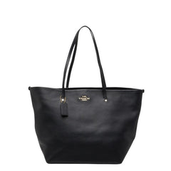 コーチ トートバッグ ショルダーバッグ ブラック レザー レディース COACH 【中古】