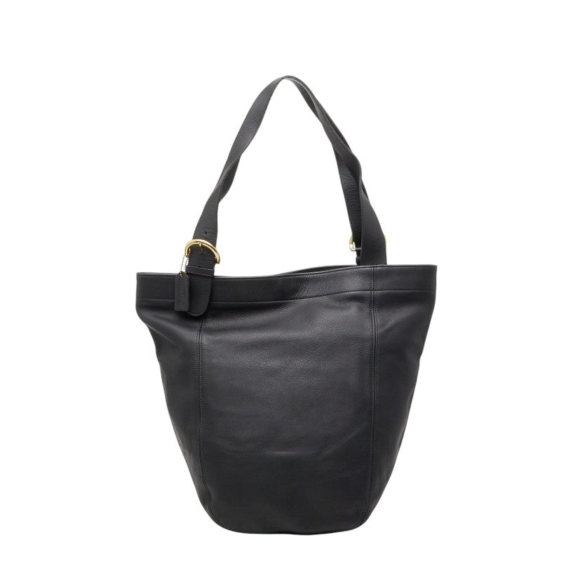 コーチ トートバッグ ショルダーバッグ ブラック レザー レディース COACH 【中古】