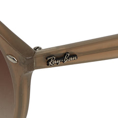 レイバン アジアンフィット ボストン型 サングラス RB2180-F ライトブラウン ベージュ プラスチック レディース Ray-Ban 【中古】