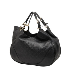 グッチ グッチシマ ハンドバッグ 203504 ブラック レザー レディース GUCCI 【中古】