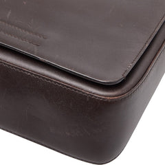 プラダ 斜め掛け ショルダーバッグ ブラウン レザー レディース PRADA 【中古】