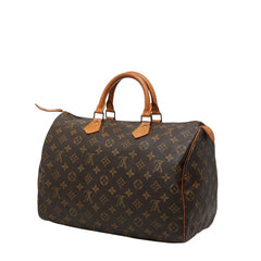 ルイ ヴィトン モノグラム スピーディ35 ハンドバッグ ミニボストンバッグ M41107 ブラウン PVC レザー レディース LOUIS VUITTON 【中古】