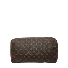 ルイ ヴィトン モノグラム スピーディ35 ハンドバッグ ミニボストンバッグ M41107 ブラウン PVC レザー レディース LOUIS VUITTON 【中古】
