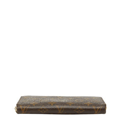 ルイ ヴィトン モノグラム ジッピーウォレット ラウンドファスナー 長財布 M60017 ブラウン PVC レディース LOUIS VUITTON 【中古】