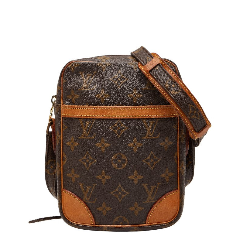ルイ ヴィトン モノグラム ダヌーブ 斜め掛け ショルダーバッグ M45266 ブラウン PVC レザー レディース LOUIS VUITTON 中古