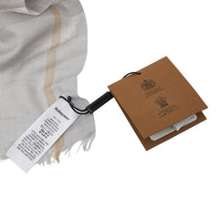 バーバリー チェック 大判 ストール グレー ウール シルク レディース BURBERRY 【中古】
