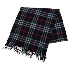 バーバリー チェック マフラー ブラック カシミヤ100% メンズ BURBERRY 【中古】