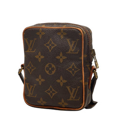 ルイ ヴィトン モノグラム ミニダヌーブ ショルダーバッグ M45268 ブラウン PVC レザー レディース LOUIS VUITTON 【中古】