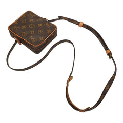 ルイ ヴィトン モノグラム ミニダヌーブ ショルダーバッグ M45268 ブラウン PVC レザー レディース LOUIS VUITTON 【中古】