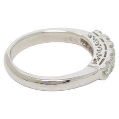Pt900 プラチナ ダイヤ0.50ct リング 指輪 レディース 15号 【中古】