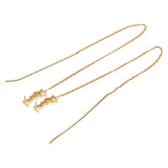 サンローラン カサンドラ スレッダーピアス ゴールド メッキ レディース SAINT LAURENT 【中古】