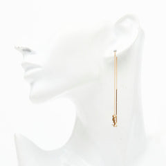 サンローラン カサンドラ スレッダーピアス ゴールド メッキ レディース SAINT LAURENT 【中古】