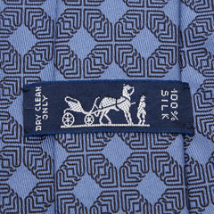 エルメス ネクタイ ブルー シルク メンズ HERMES 【中古】