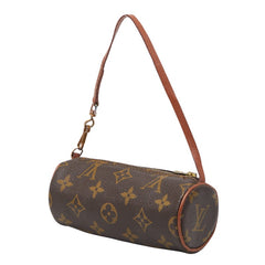 ルイ ヴィトン モノグラム パピヨン30 旧型 付属 ポーチ ミニハンドバッグ ブラウン PVC レザー レディース LOUIS VUITTON 【中古】