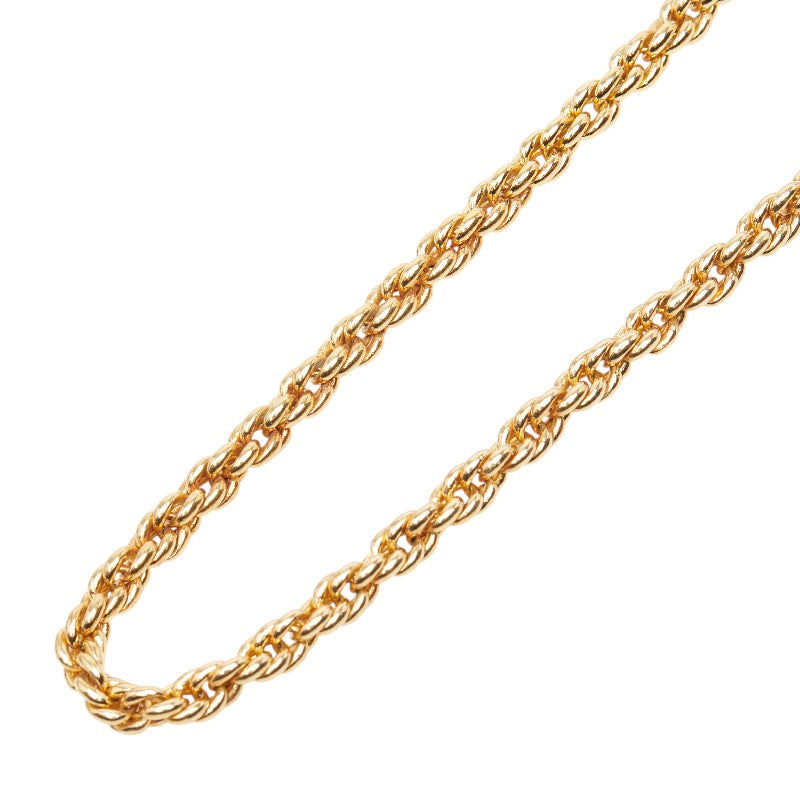 ディオール チェーンネックレス ゴールド メッキ レディース Dior 【中古】