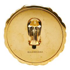 バレンシアガ BBロゴ イヤリング ゴールド メッキ レディース BALENCIAGA 【中古】