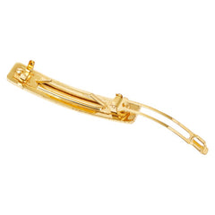 フェンディ FFロゴ バレッタ ヘアアクセサリー ゴールド メッキ レディース FENDI 【中古】
