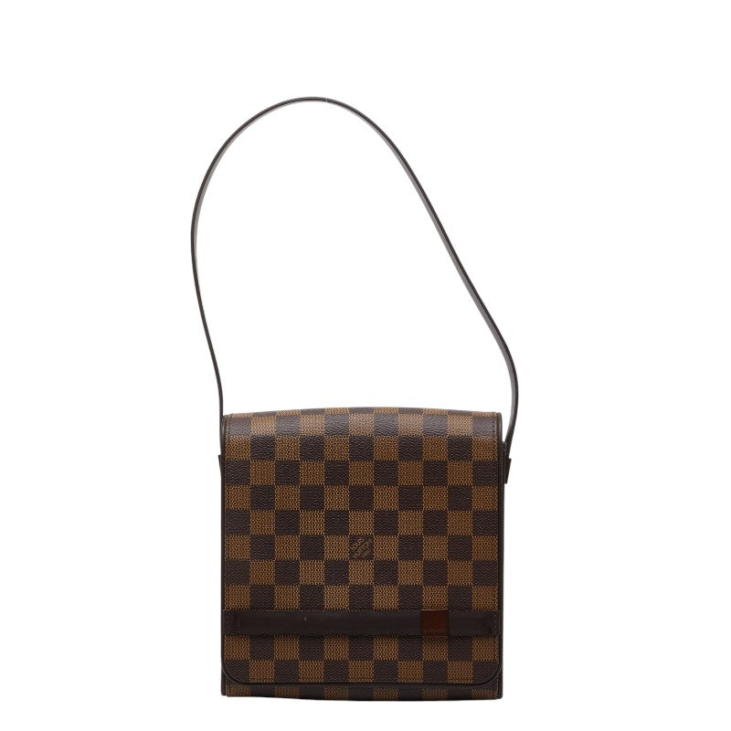 ルイ ヴィトン ダミエ トライベッカ ミニ ショルダーバッグ N51162 ブラウン PVC レザー レディース LOUIS VUITTON 【中古】